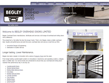 Tablet Screenshot of begleyoverheaddoors.com